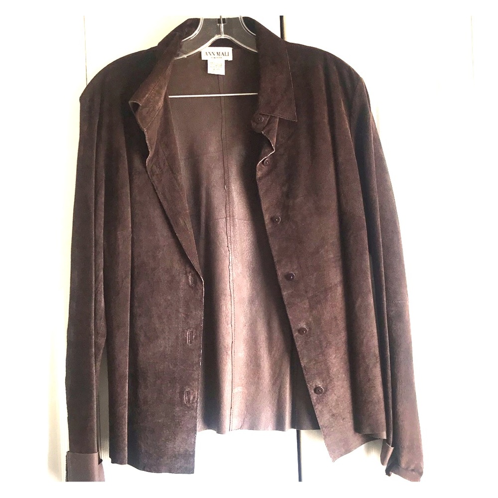 ANN MALI Suede Brown Shirt